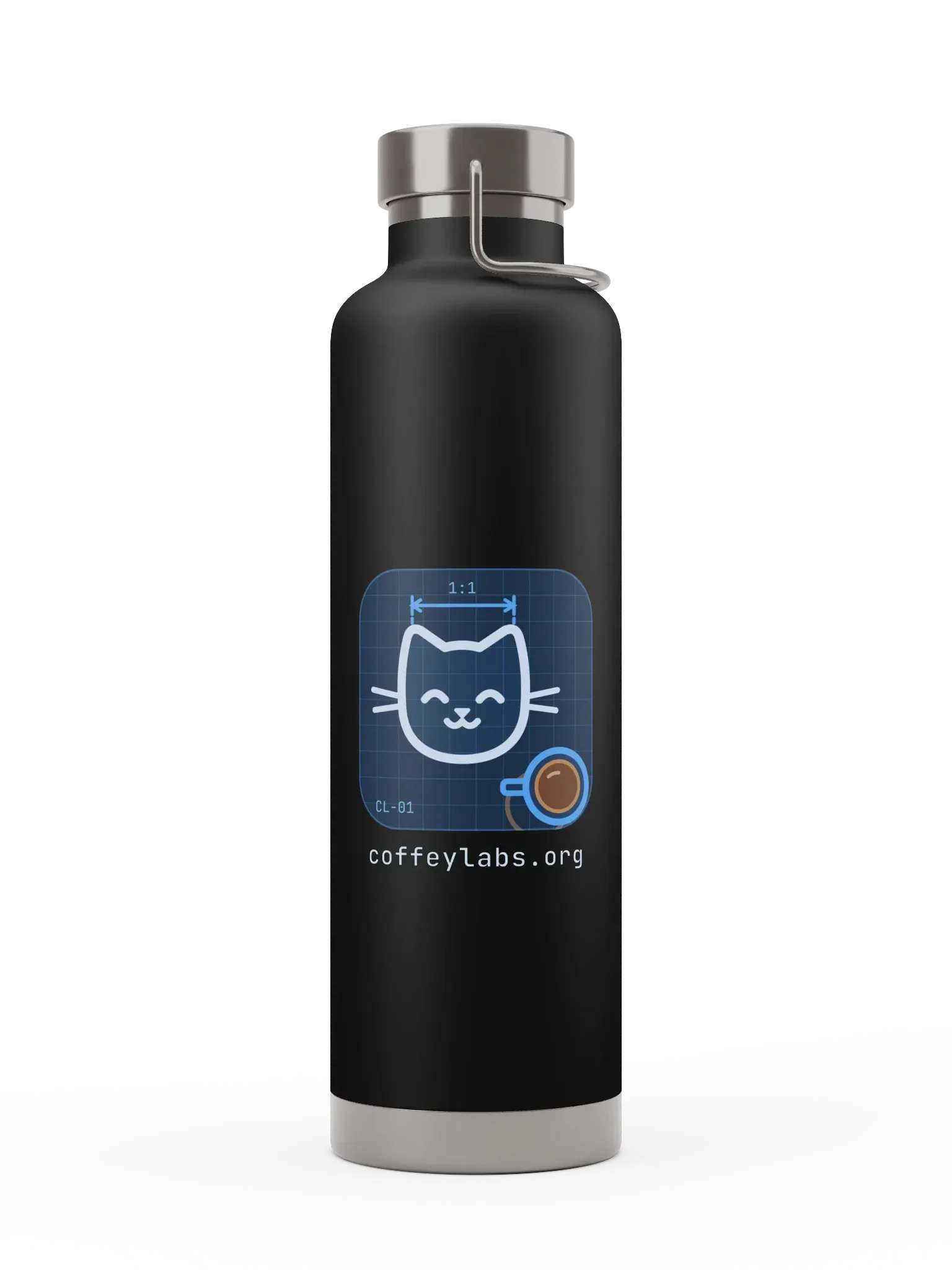 Coffey Labs Insulated Bottle, Black, photo 1 of 6