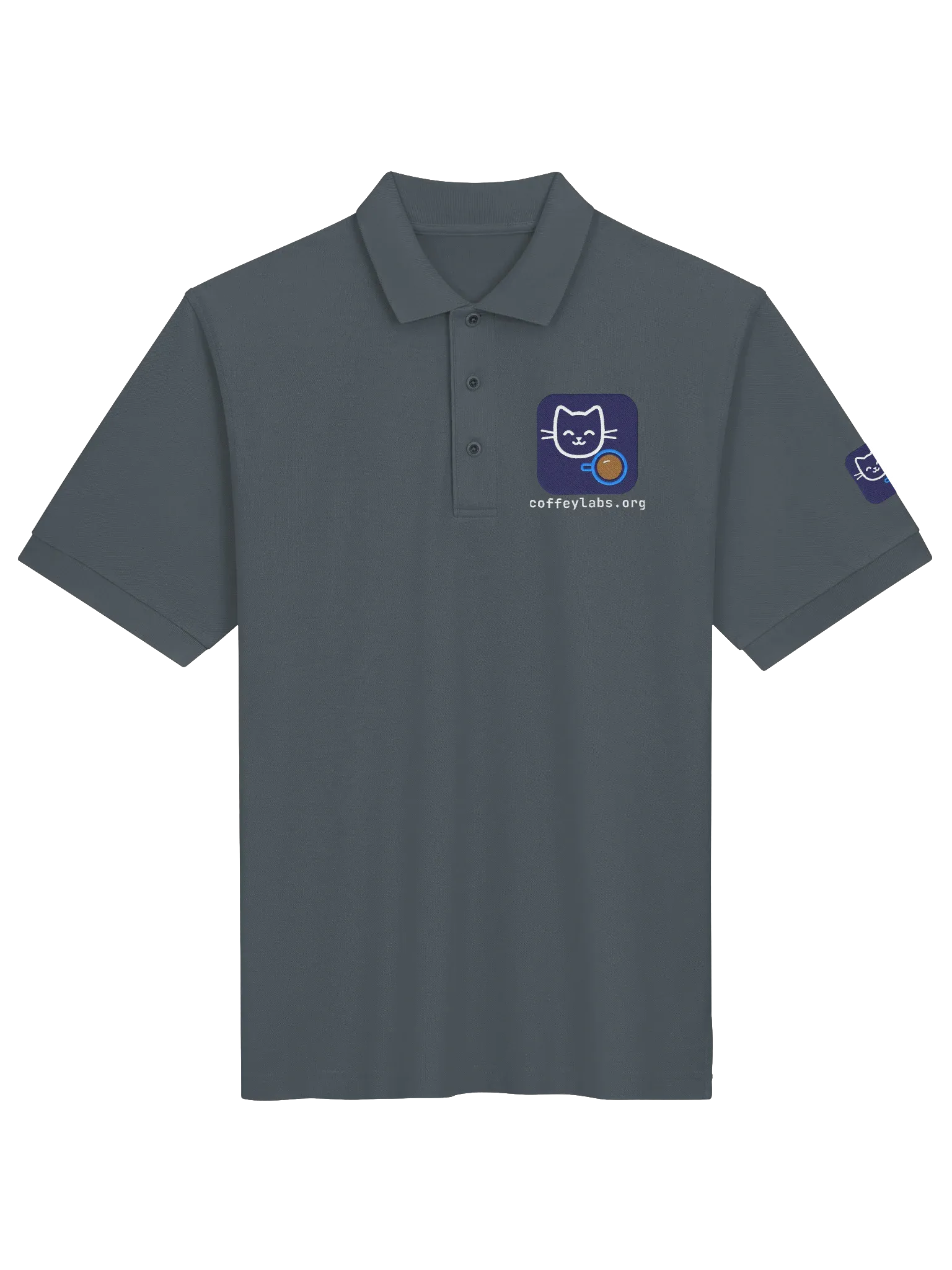 Coffey Labs Polo, Steel Grey, photo 1 of 6