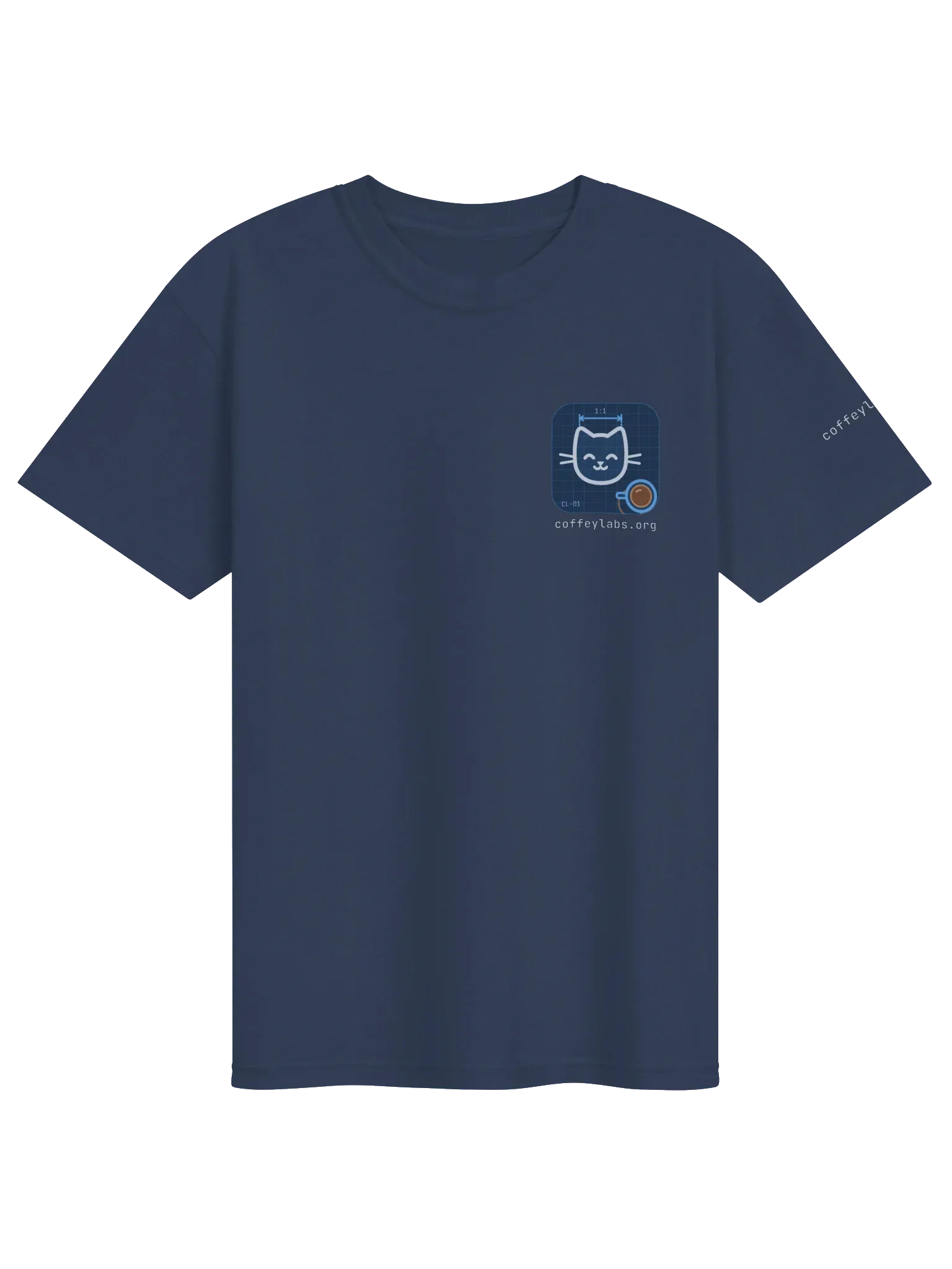 Coffey Labs T-Shirt, True Navy, photo 1 of 6