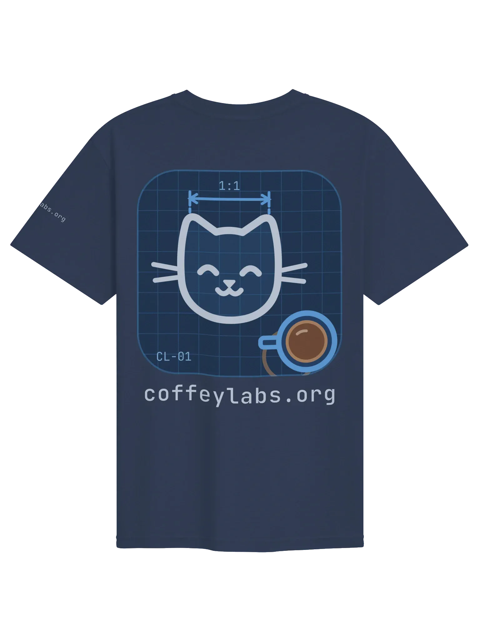 Coffey Labs T-Shirt, True Navy, photo 2 of 6