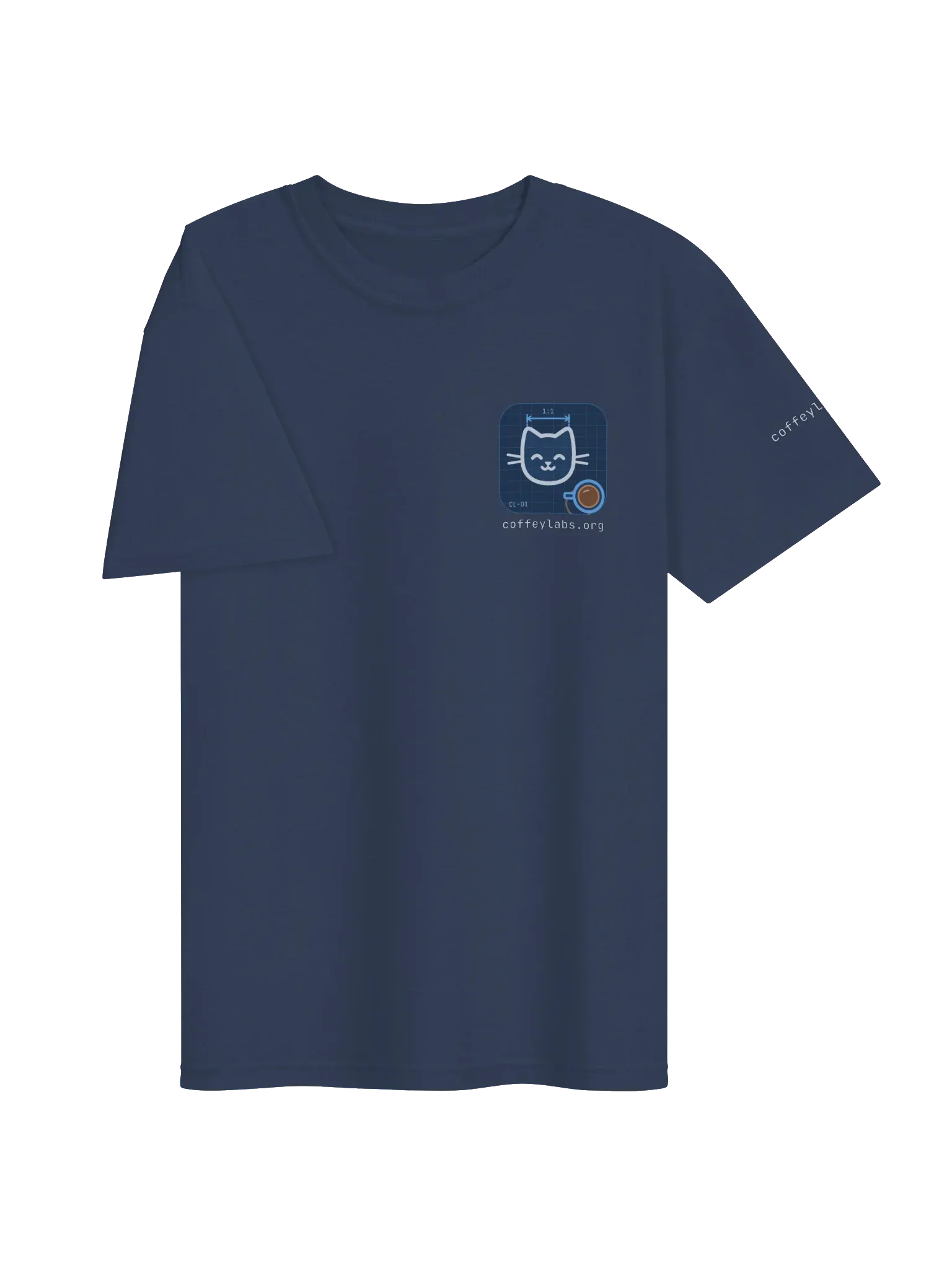 Coffey Labs T-Shirt, True Navy, photo 3 of 6