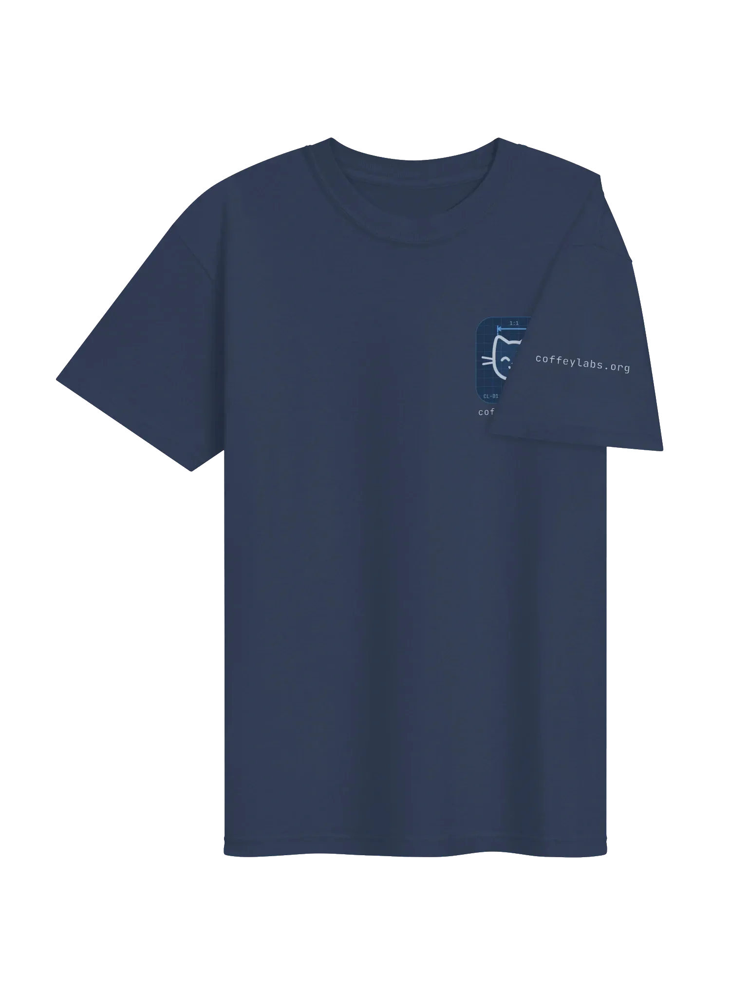 Coffey Labs T-Shirt, True Navy, photo 4 of 6