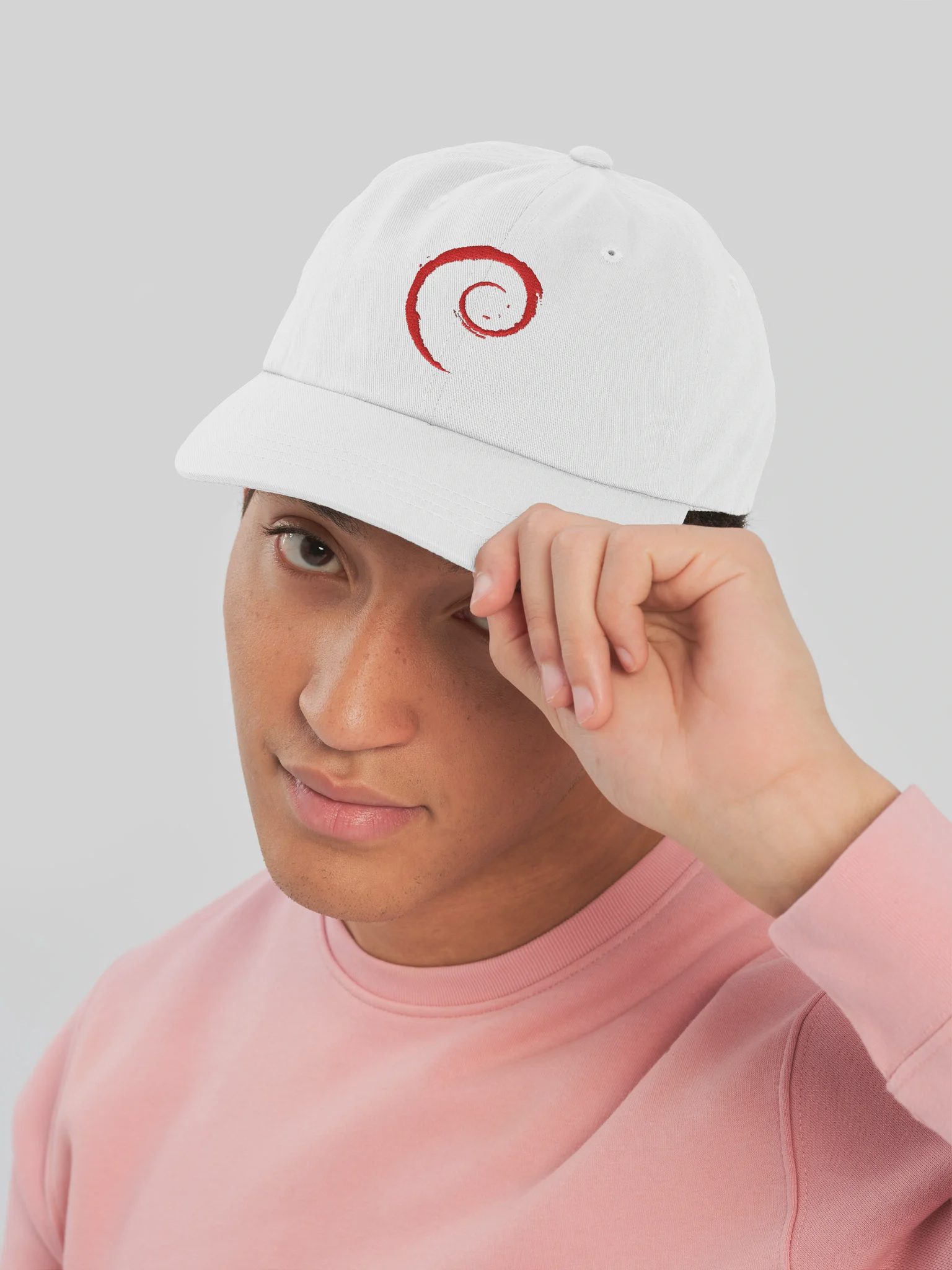 Debian Dad Hat, White, photo 5 of 6