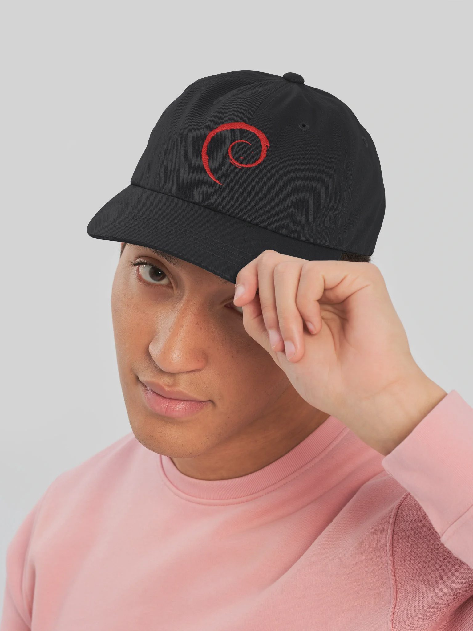 Debian Dad Hat, Black, photo 5 of 6