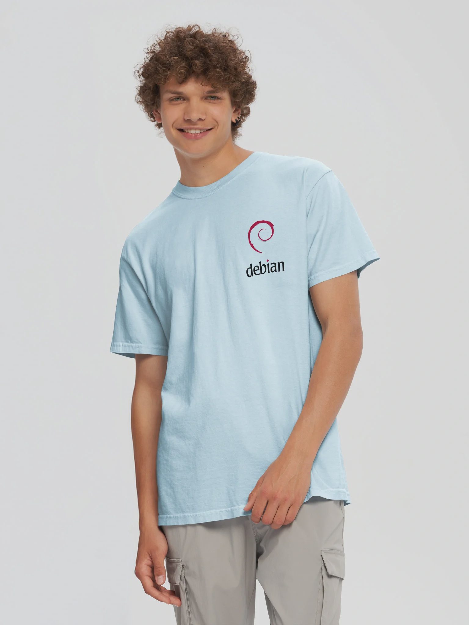 Debian T-Shirt, Chambray, photo 5 of 6