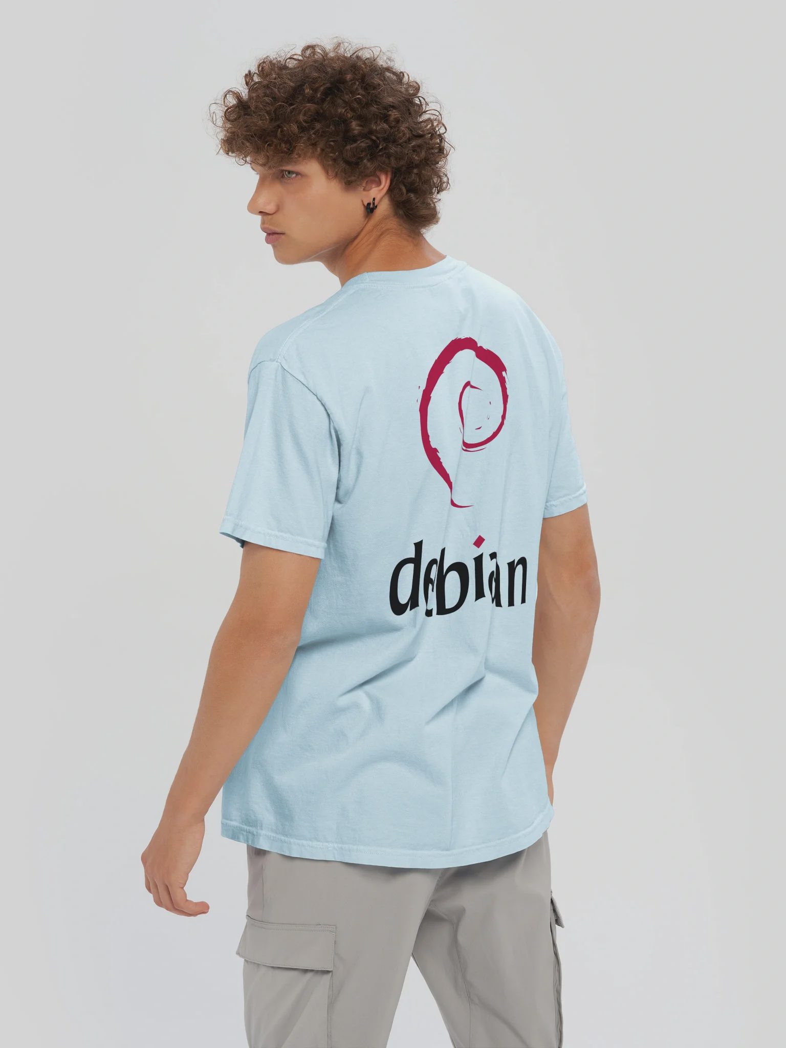 Debian T-Shirt, Chambray, photo 6 of 6
