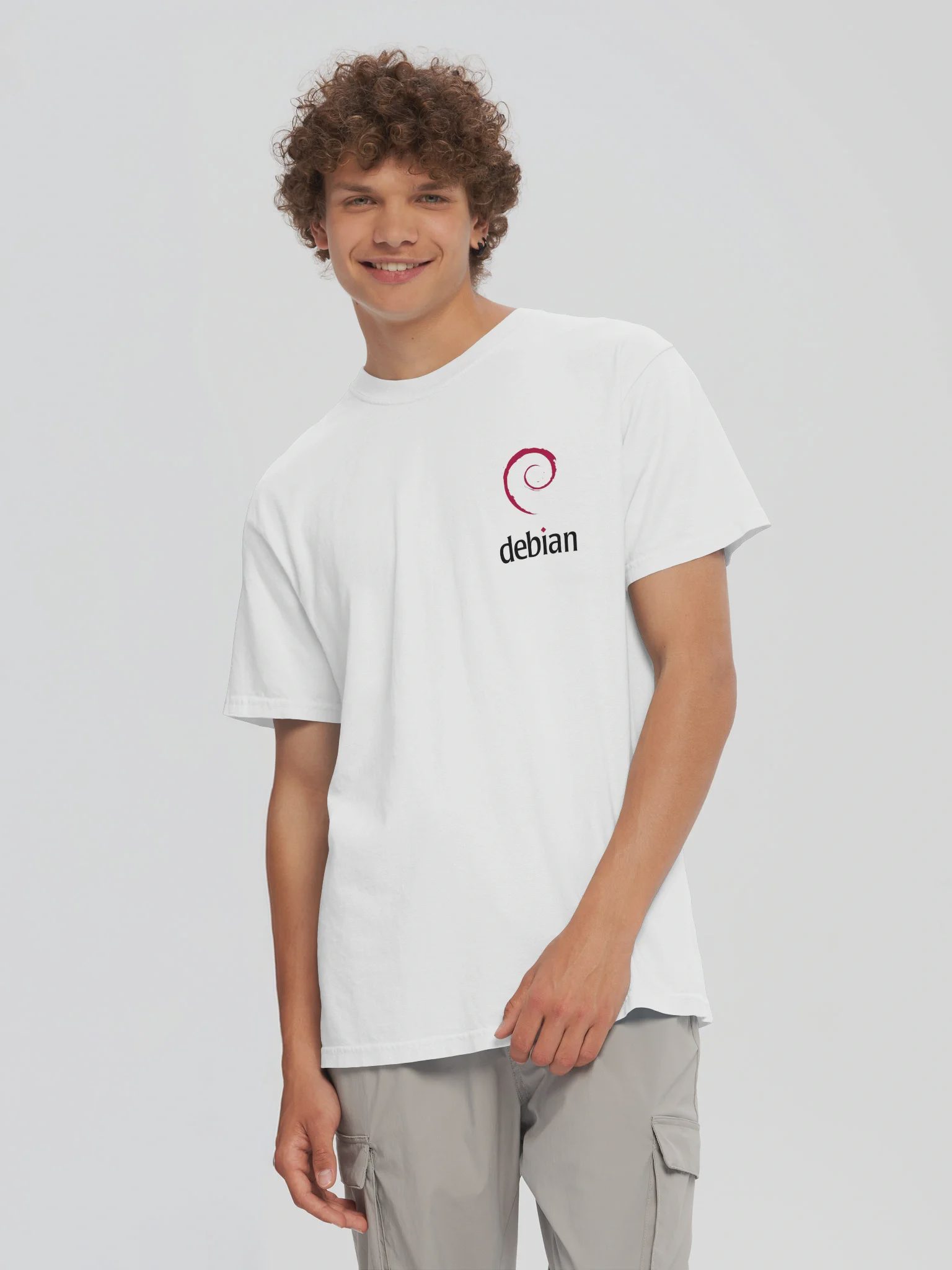 Debian T-Shirt, White, photo 5 of 6