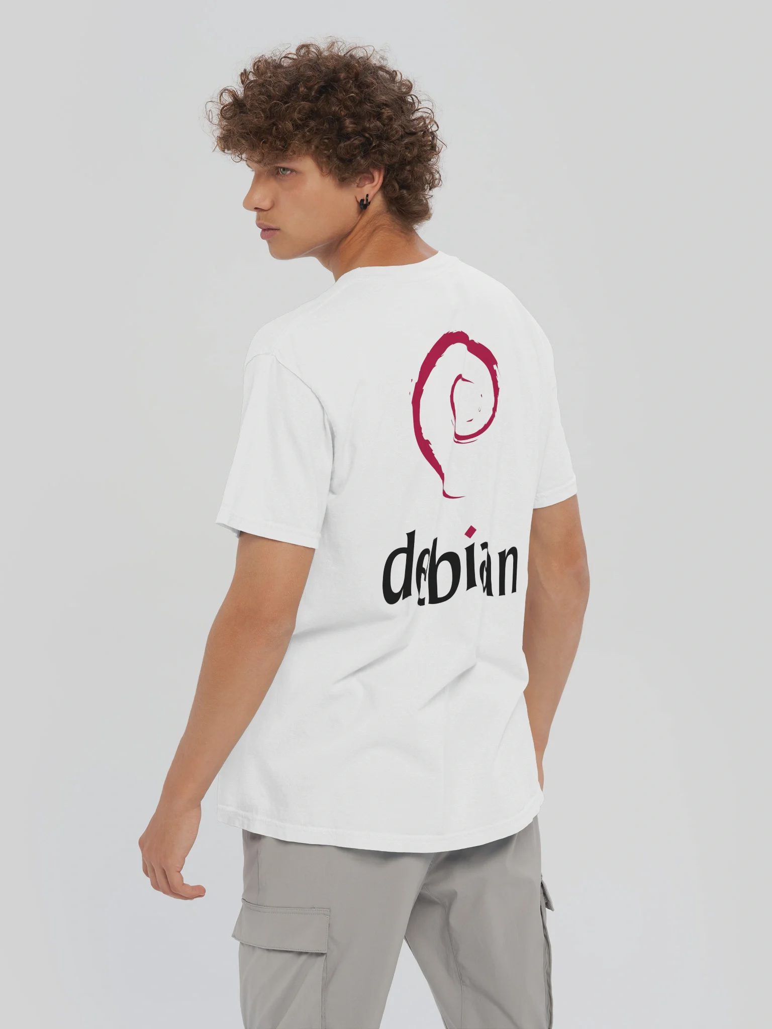 Debian T-Shirt, White, photo 6 of 6