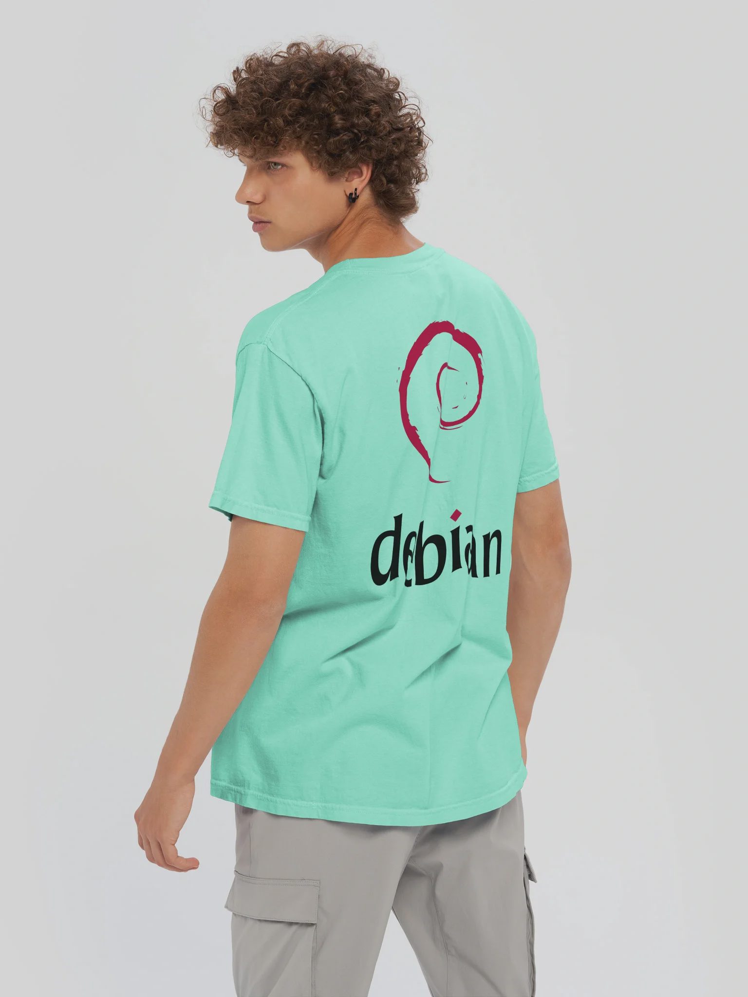 Debian T-Shirt, Chalky Mint, photo 6 of 6