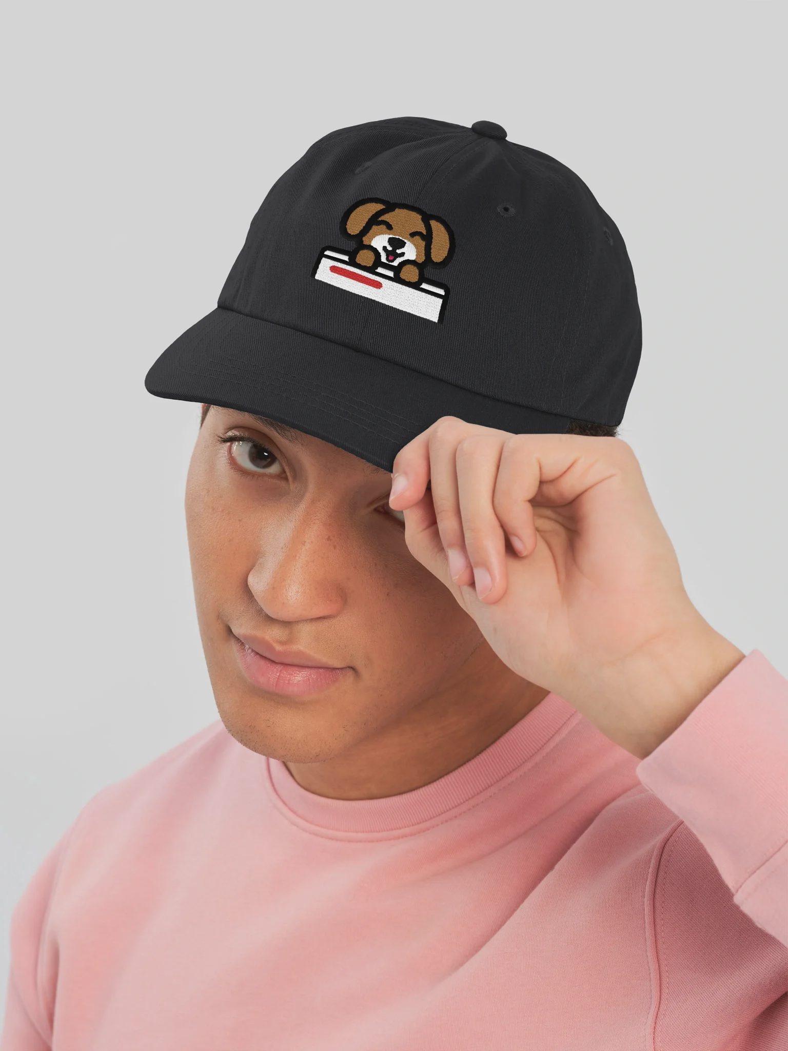 HotDog CMS Dad Hat, Black, photo 5 of 6