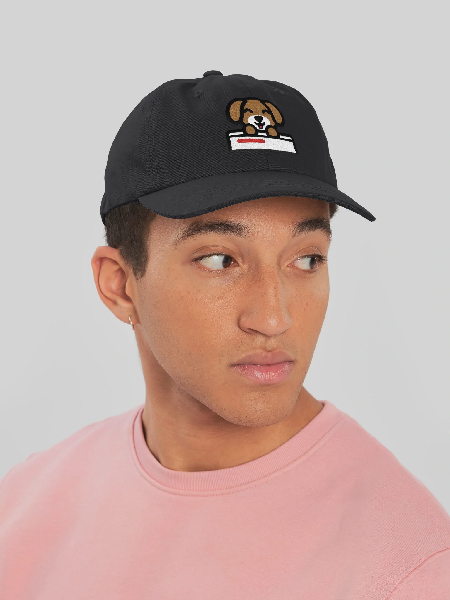 HotDog CMS Dad Hat, Black, photo 6 of 6