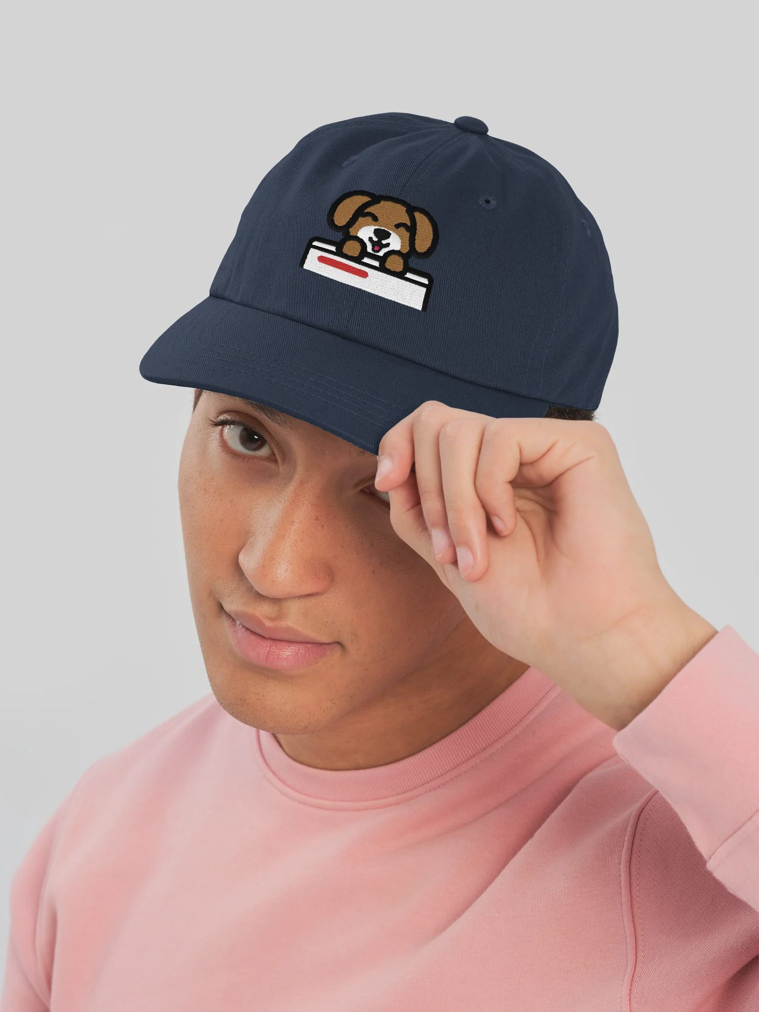 HotDog CMS Dad Hat, Navy, photo 5 of 6