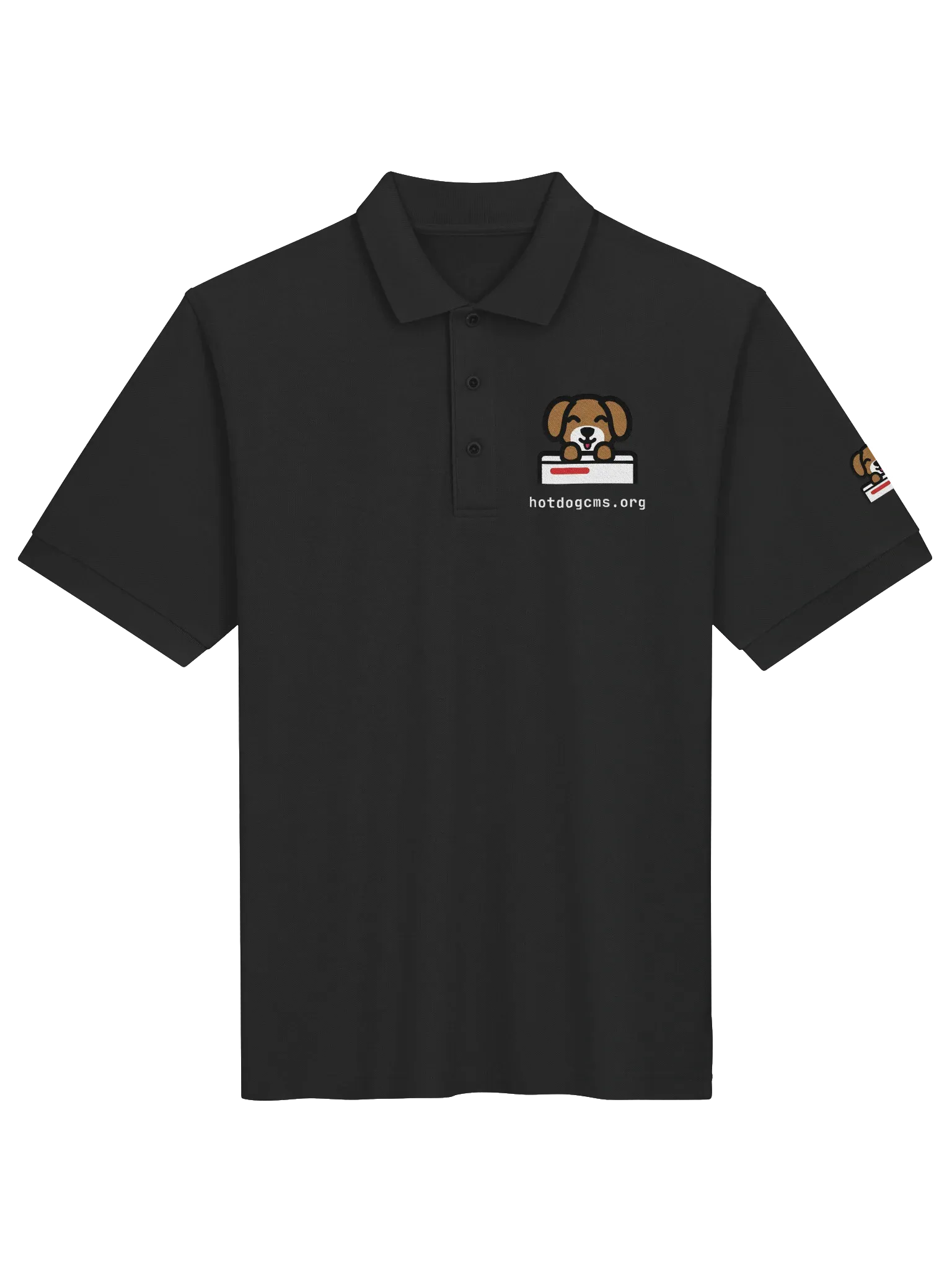HotDog CMS Polo, Black, photo 1 of 6