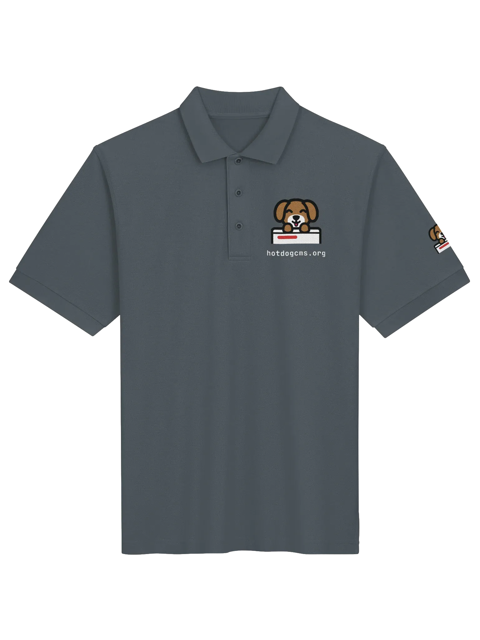 HotDog CMS Polo, Steel Grey, photo 1 of 6