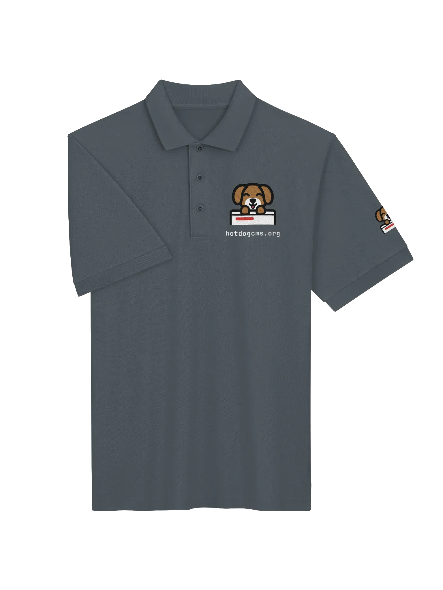 HotDog CMS Polo, Steel Grey, photo 3 of 6