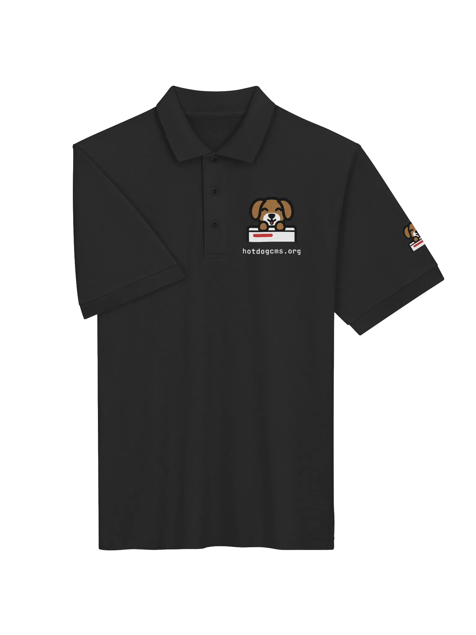 HotDog CMS Polo, Black, photo 3 of 6