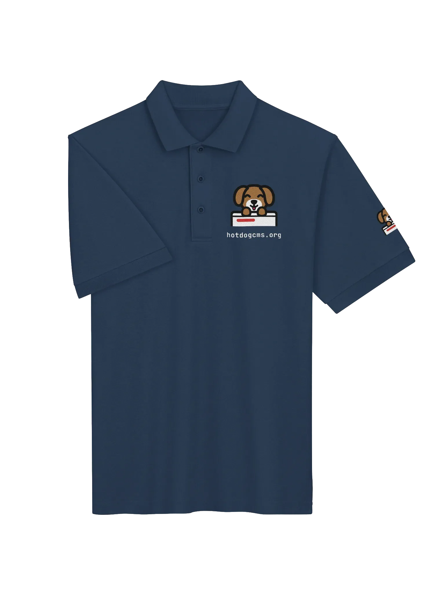 HotDog CMS Polo, Navy, photo 3 of 6