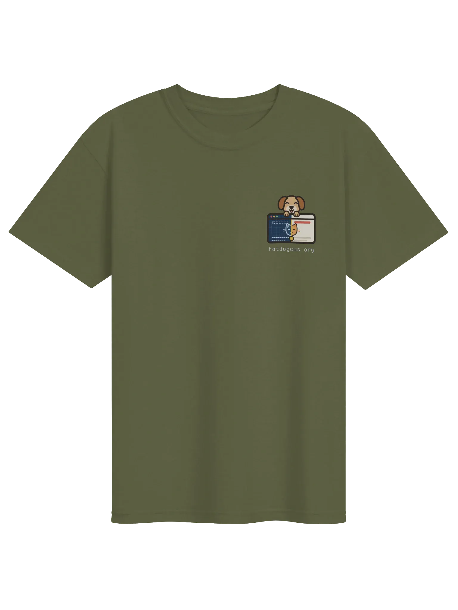 HotDog CMS T-Shirt, Hemp, photo 1 of 6