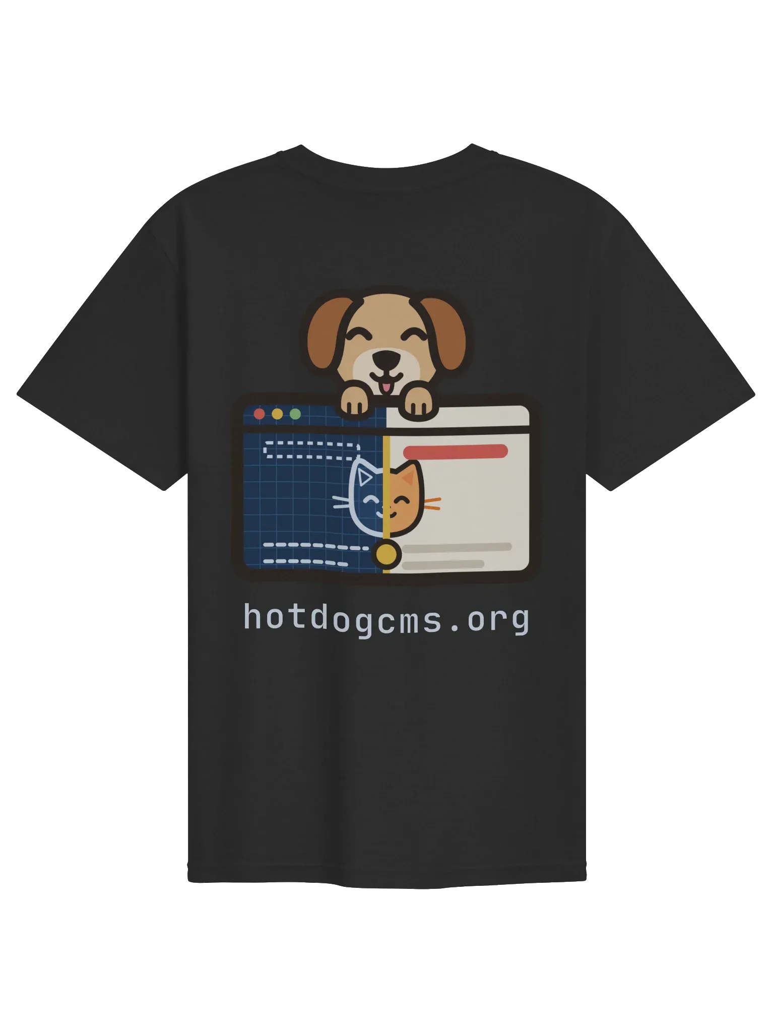 HotDog CMS T-Shirt, Black, photo 2 of 6