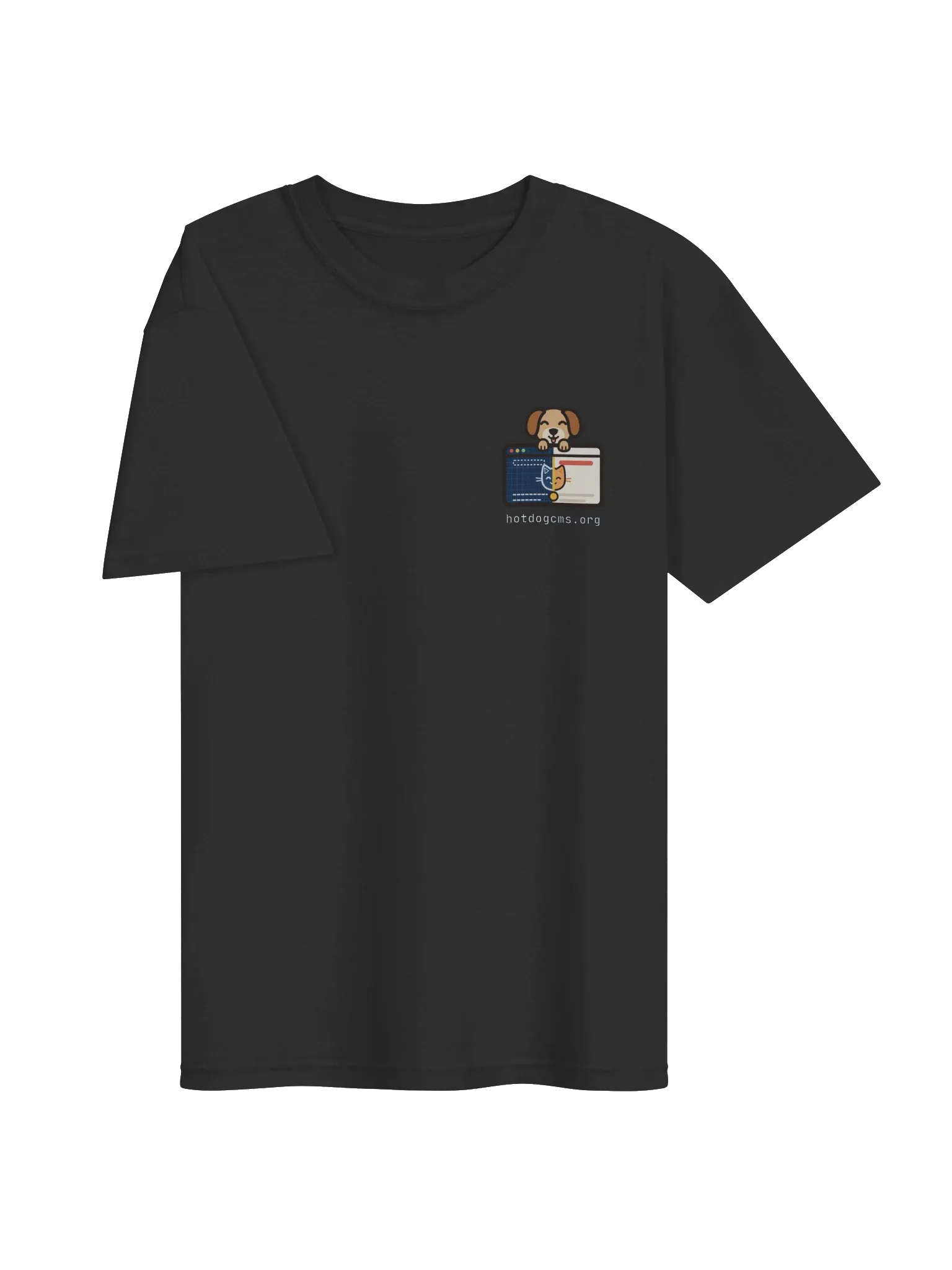 HotDog CMS T-Shirt, Black, photo 3 of 6