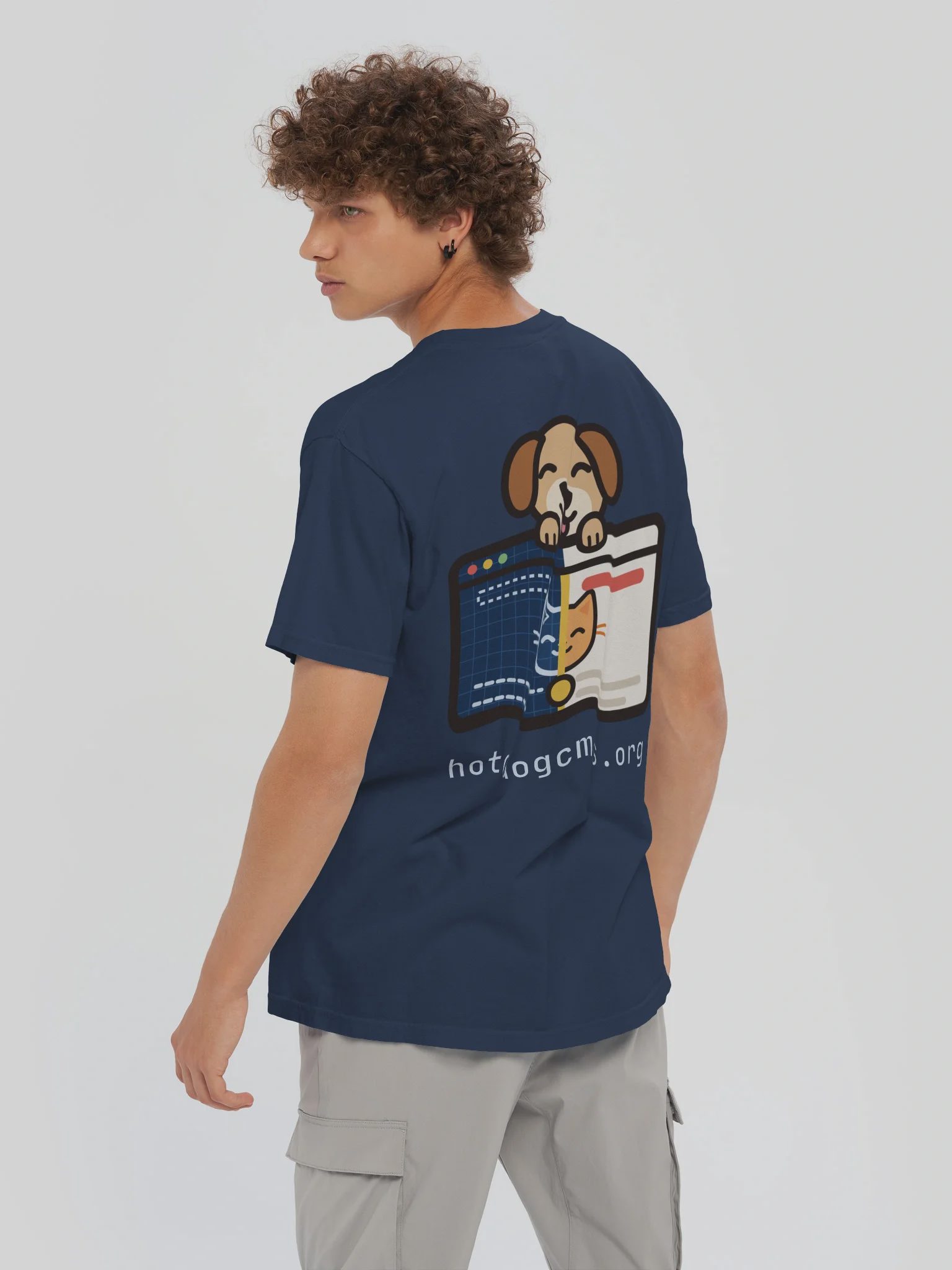 HotDog CMS T-Shirt, True Navy, photo 6 of 6