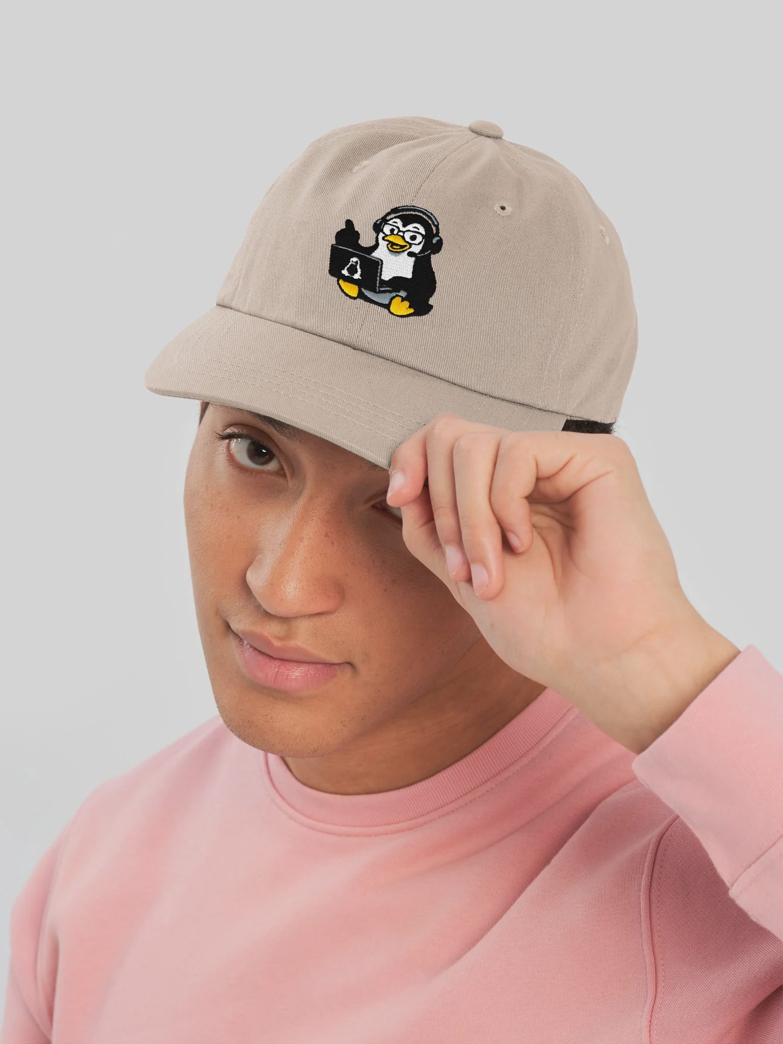 LINUXexpert Dad Hat, Stone, photo 5 of 6
