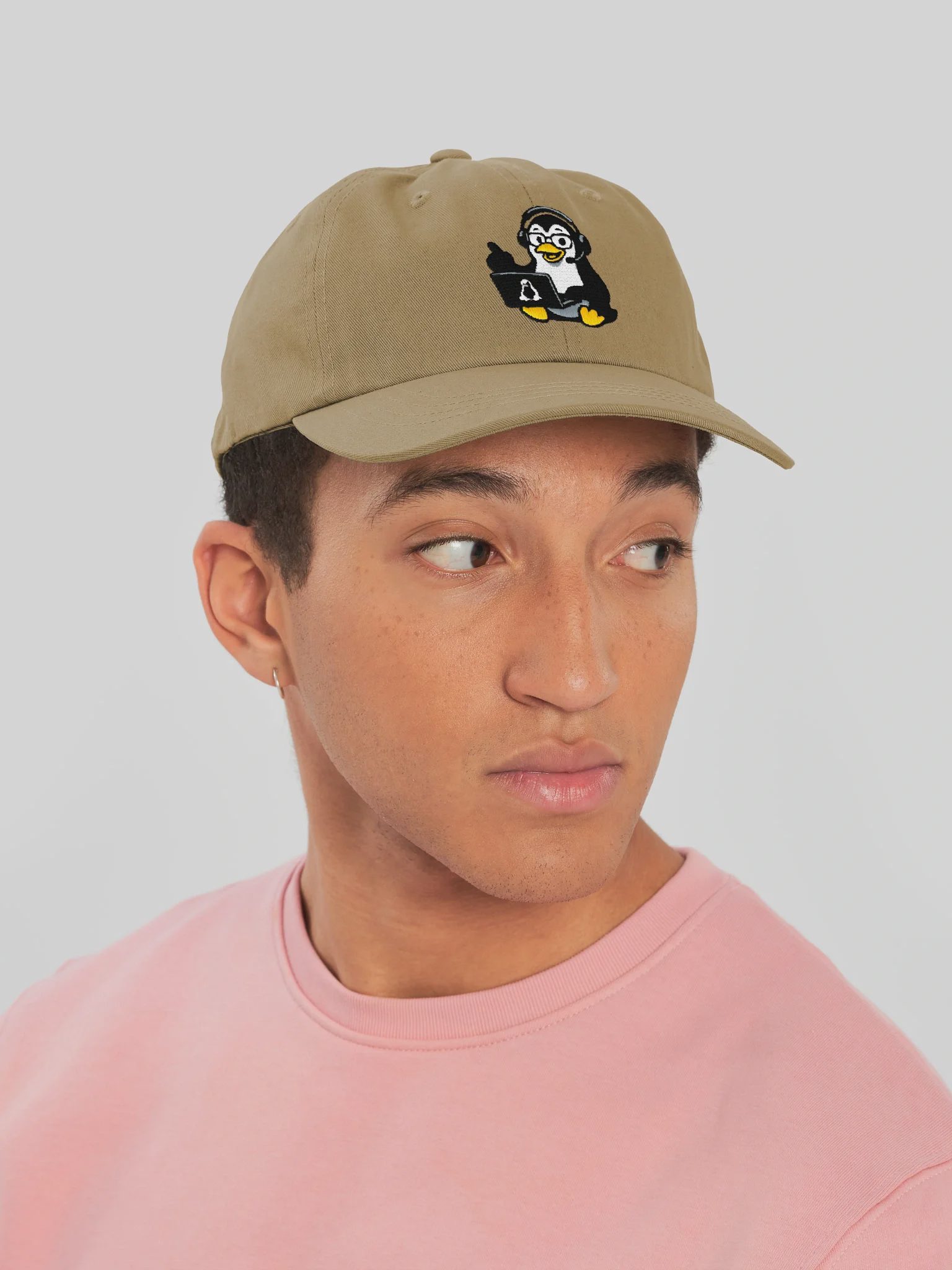 LINUXexpert Dad Hat, Khaki, photo 6 of 6