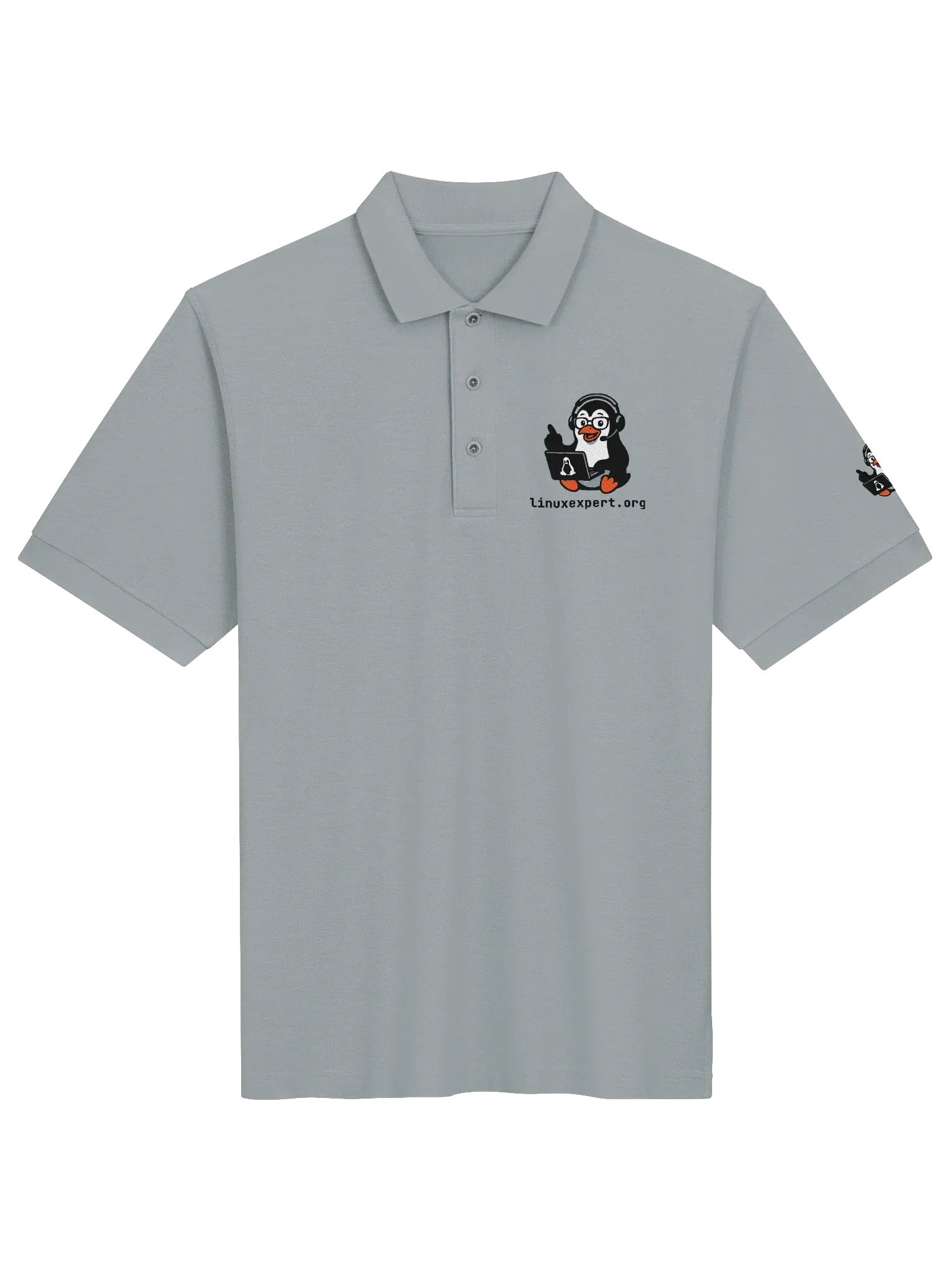 LINUXexpert Polo, Cool Heather, photo 1 of 6