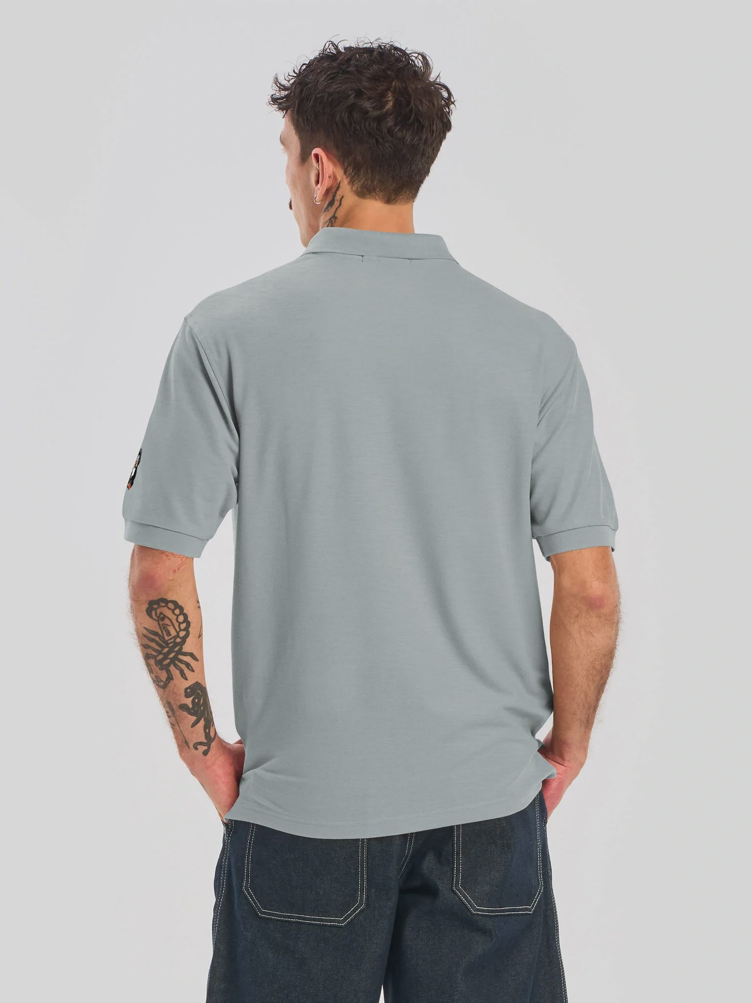 LINUXexpert Polo, Cool Heather, photo 6 of 6