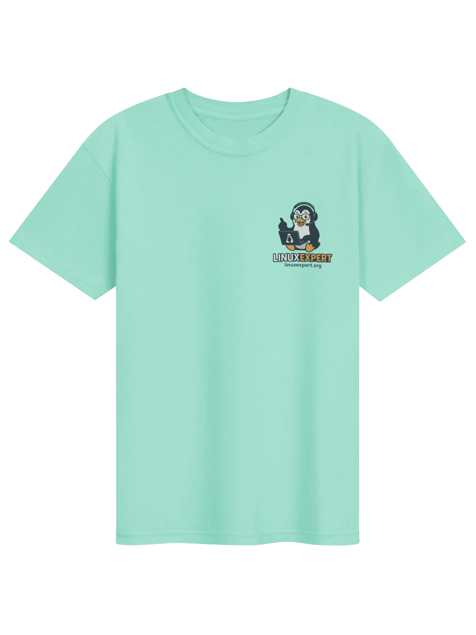 LINUXexpert T-Shirt, Chalky Mint, photo 1 of 6