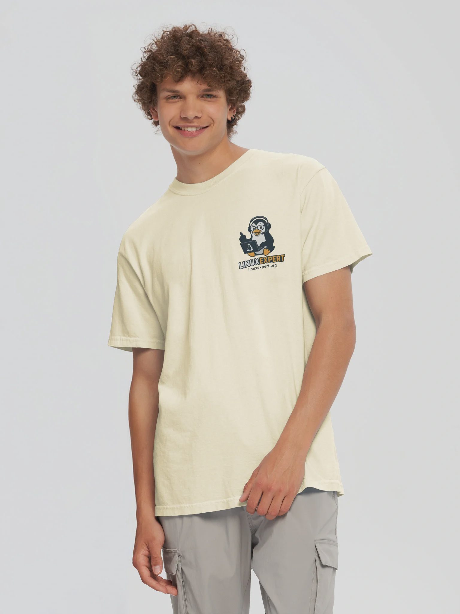 LINUXexpert T-Shirt, Ivory, photo 5 of 6