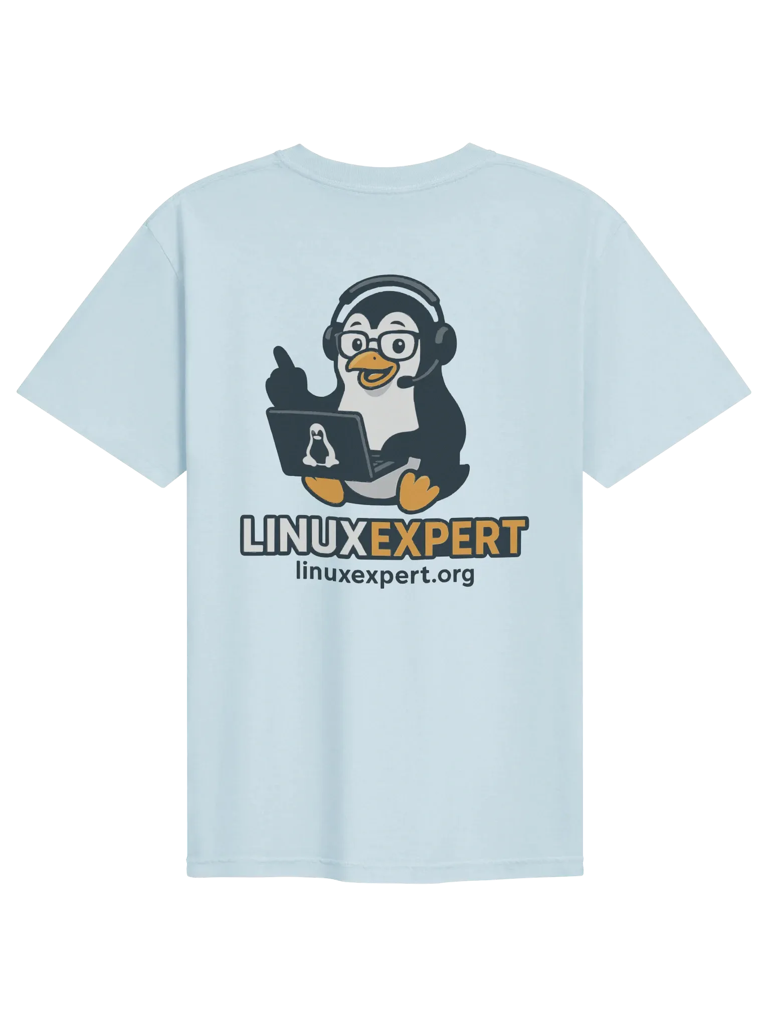 LINUXexpert T-Shirt, Chambray, photo 2 of 6