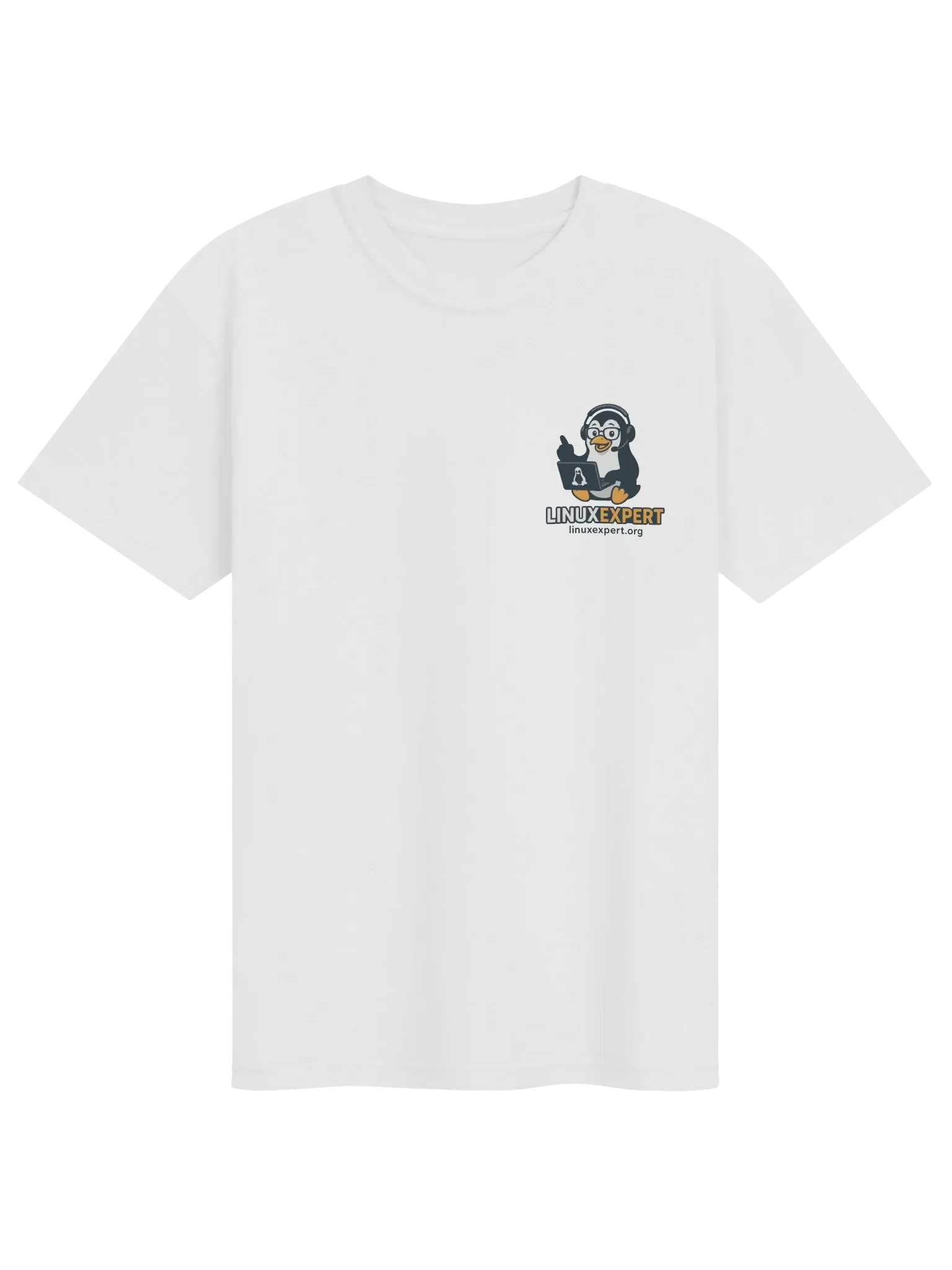 LINUXexpert T-Shirt, White, photo 1 of 6