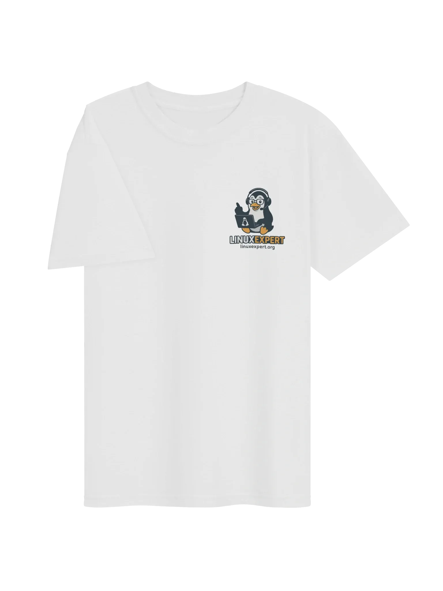 LINUXexpert T-Shirt, White, photo 3 of 6