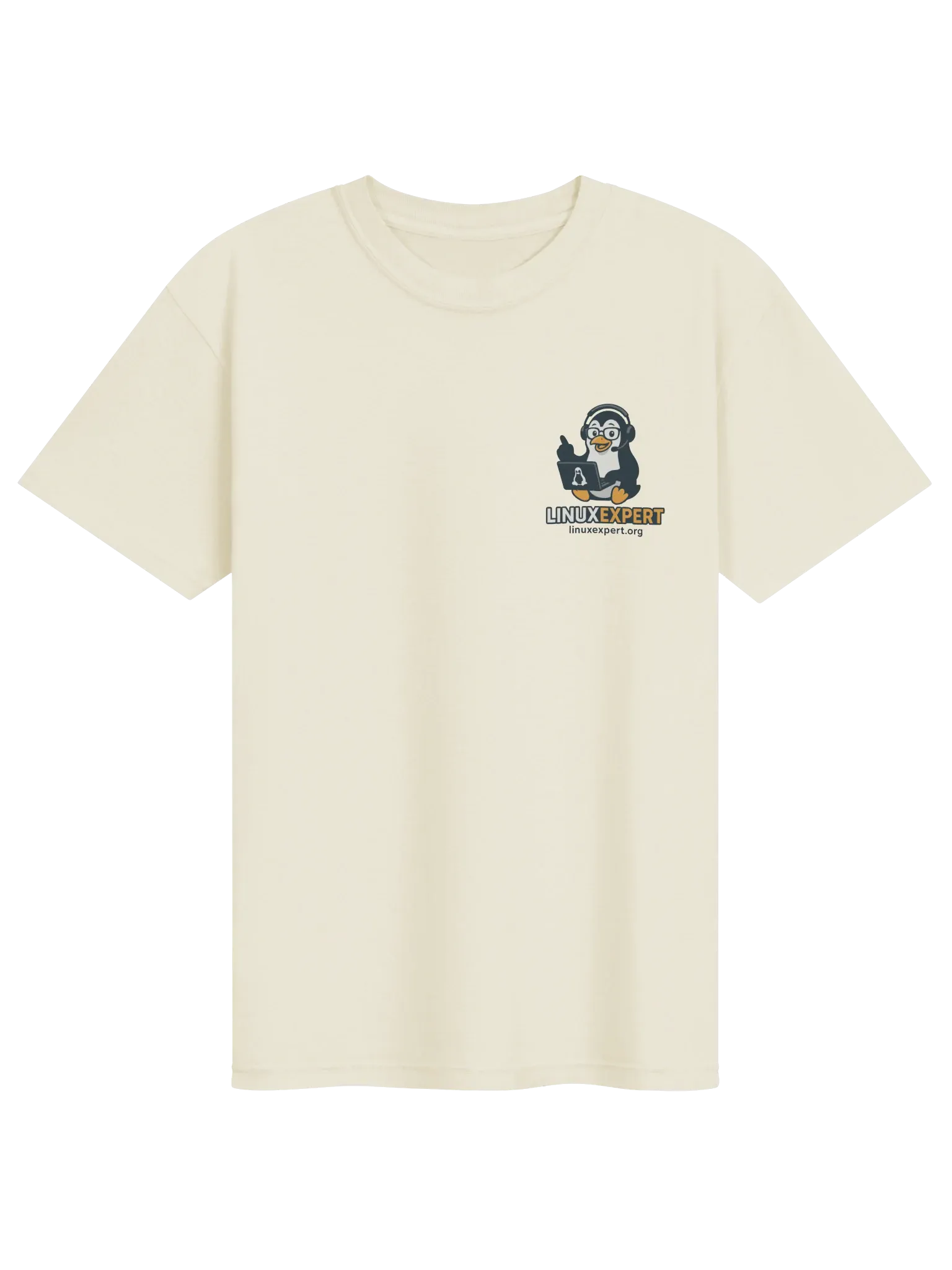 LINUXexpert T-Shirt, Ivory, photo 1 of 6