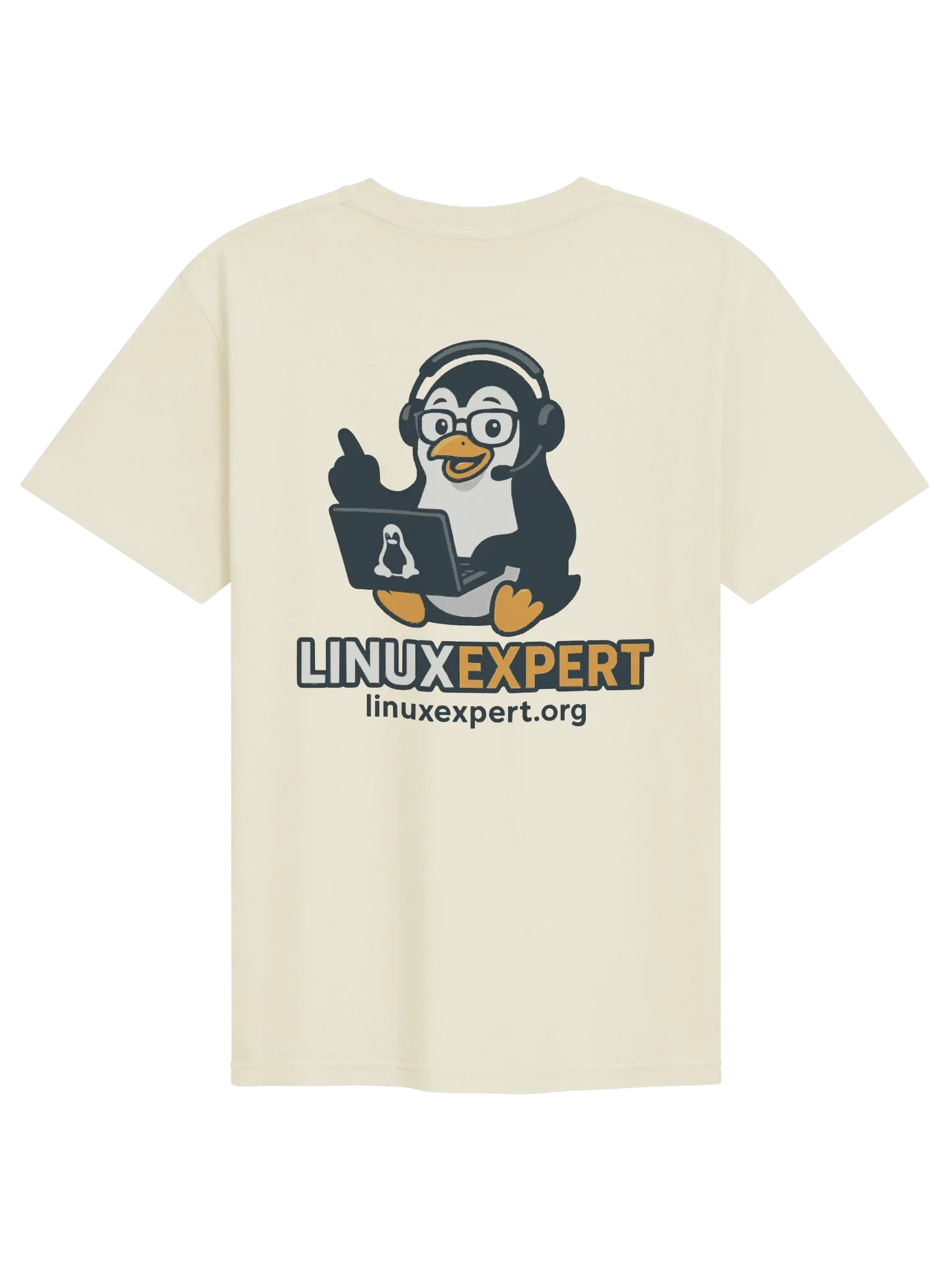 LINUXexpert T-Shirt, Ivory, photo 2 of 6